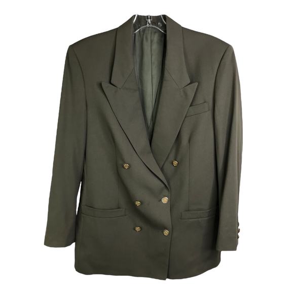 Jos. A. Bank Blazer Women's 10 Blue Navy Classic Double Breasted Gold Buttons - Picture 1 of 6